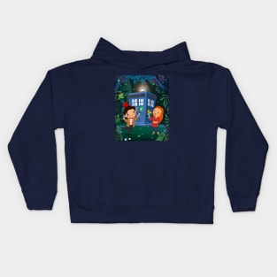 The Doctor In Whonderland Kids Hoodie